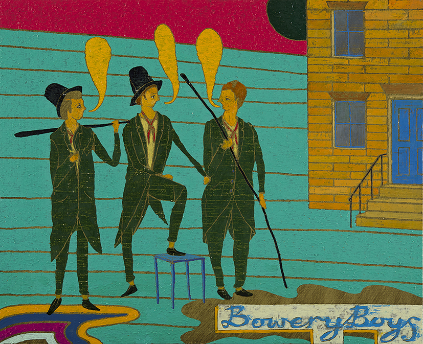 The Gangs of New York (Bowery Boys), 39 x 48cm, Oil on Panel, 2014, Private Collection