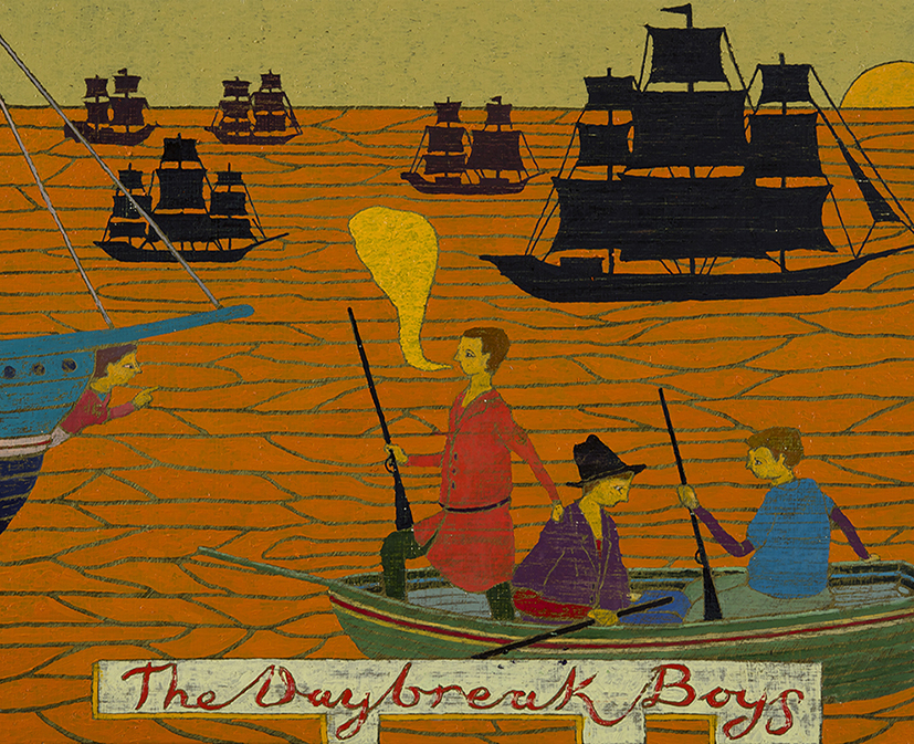 The Gangs of New York (The Daybreak Boys), 39 x 48cm, Oil on Panel, 2014, Private Collection