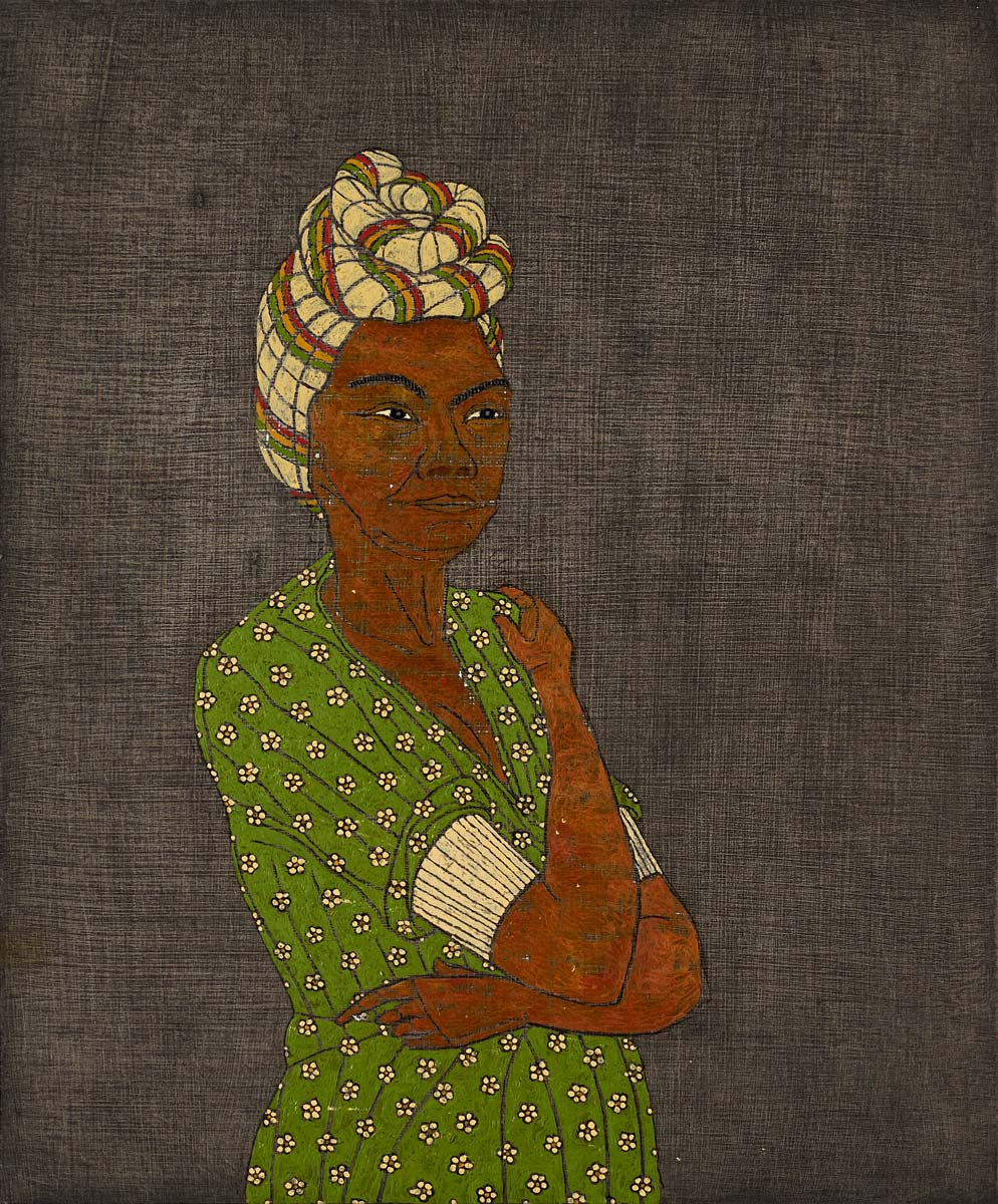 The Outliers (Portrait of Antoinette Nwandu), 58 x 48 cm, Oil on Panel, 2019, Private Collection